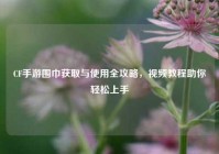CF手游围巾获取与使用全攻略，视频教程助你轻松上手
