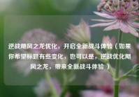 逆战飓风之龙优化，开启全新战斗体验（如果你希望标题有些变化，也可以是，逆战优化飓风之龙，带来全新战斗体验 ）