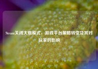Steam关闭大瓶模式，游戏平台策略转变及其对玩家的影响