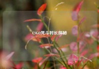 CSGO死斗时长探秘