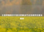 王者荣耀助手不显示的解决     及查找位置全解析