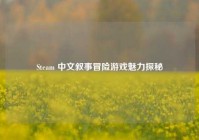 Steam 中文叙事冒险游戏魅力探秘