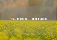 CSGO，枪的位置——决胜关键所在