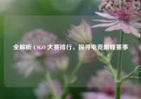 全解析 CSGO 大赛排行，探寻电竞巅峰赛事