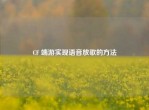 CF 端游实现语音放歌的     