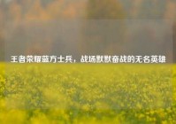 王者荣耀蓝方士兵，战场默默奋战的无名英雄