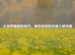 王者荣耀路怒技巧，掌控战局的关键之道攻略