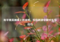 和平精英蹦蹦上桥视频，惊险刺激中藏欢乐与技巧