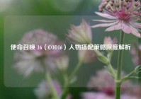 使命召唤 16（COD16）人物搭配策略深度解析