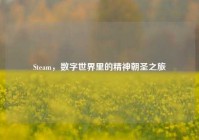 Steam，数字世界里的精神朝圣之旅