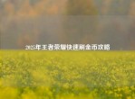 2025年王者荣耀快速刷金币攻略