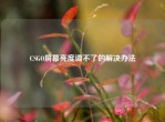 CSGO屏幕亮度调不了的解决办法