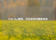 PUBG Mini镀银，开启游戏闪耀新体验