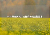 PUBG美服天气，别样战场氛围塑造者
