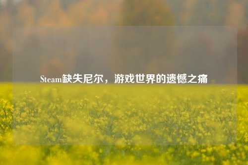 Steam缺失尼尔,游戏世界的遗憾之痛