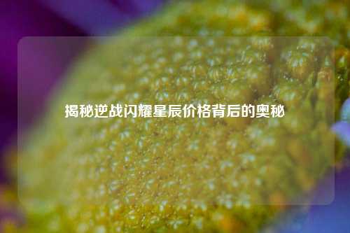 揭秘逆战闪耀星辰价格背后的奥秘