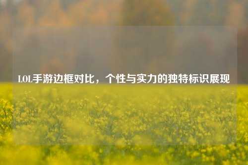LOL手游边框对比,个性与实力的独特标识展现