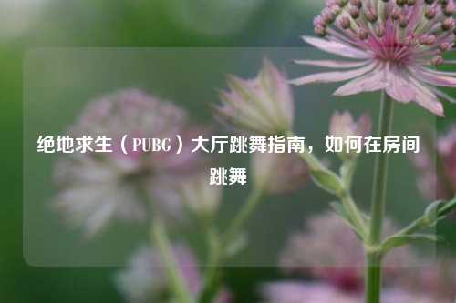 绝地求生(PUBG)大厅跳舞指南,如何在房间跳舞