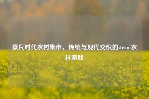 蒸汽时代农村集市,传统与现代交织的steam农村游戏