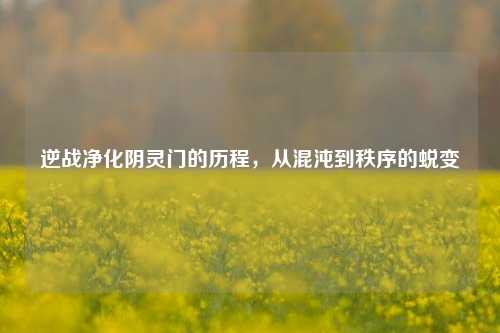 逆战净化阴灵门的历程,从混沌到秩序的蜕变