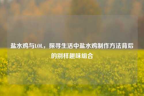 盐水鸡与LOL,探寻生活中盐水鸡 背后的别样趣味组合