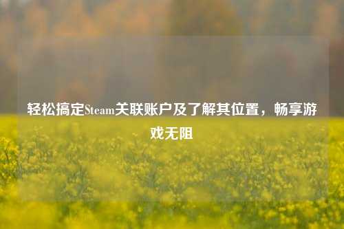 轻松搞定Steam关联账户及了解其位置,畅享游戏无阻