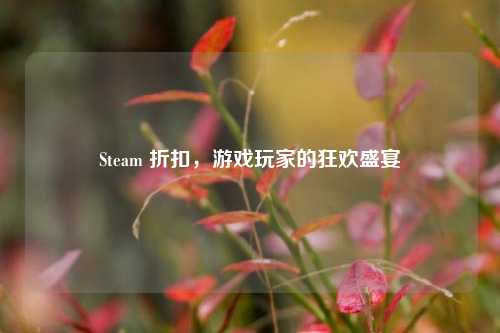 Steam 折扣,游戏玩家的狂欢盛宴