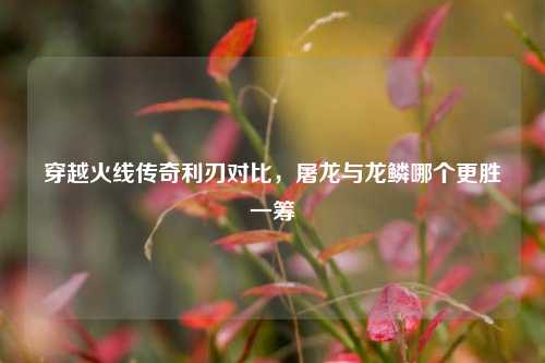 穿越火线传奇利刃对比,屠龙与龙鳞哪个更胜一筹