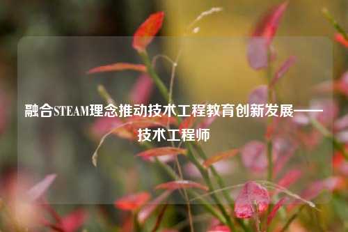 融合STEAM理念推动技术工程教育创新发展——技术工程师