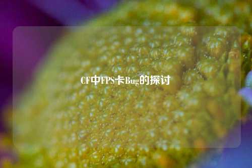 CF中FPS卡Bug的探讨