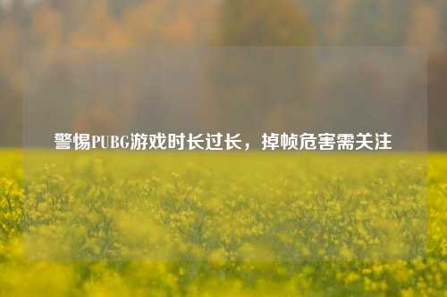 警惕PUBG游戏时长过长,掉帧危害需关注
