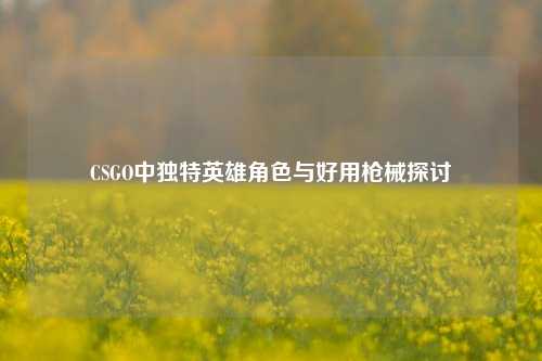 CSGO中独特英雄角色与好用枪械探讨
