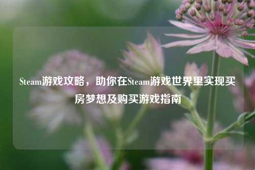 Steam游戏攻略,助你在Steam游戏世界里实现买房梦想及购买游戏指南