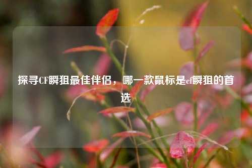 探寻CF瞬狙更佳伴侣,哪一款鼠标是cf瞬狙的首选